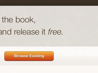 the book button light orange pattern texture ui user interface website
