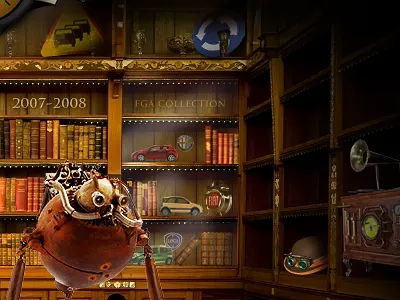 Steampunk library 2 layout steampunk webdesign