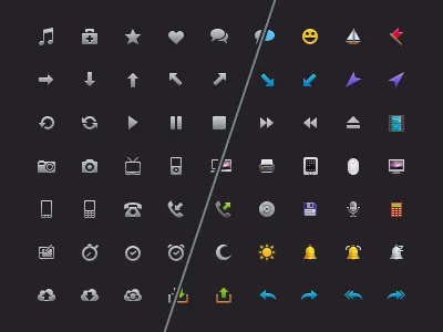 Icons4Coffee 16px icons glyphs icon set