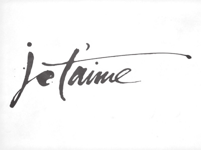 Je t'aime. calligraphy i love my wife lettering texture typography