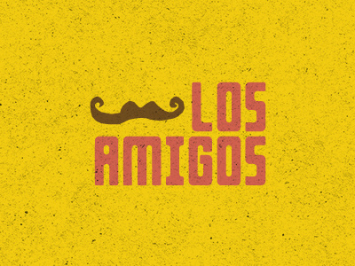 Los Amigos amigo draft logo mexico moustache