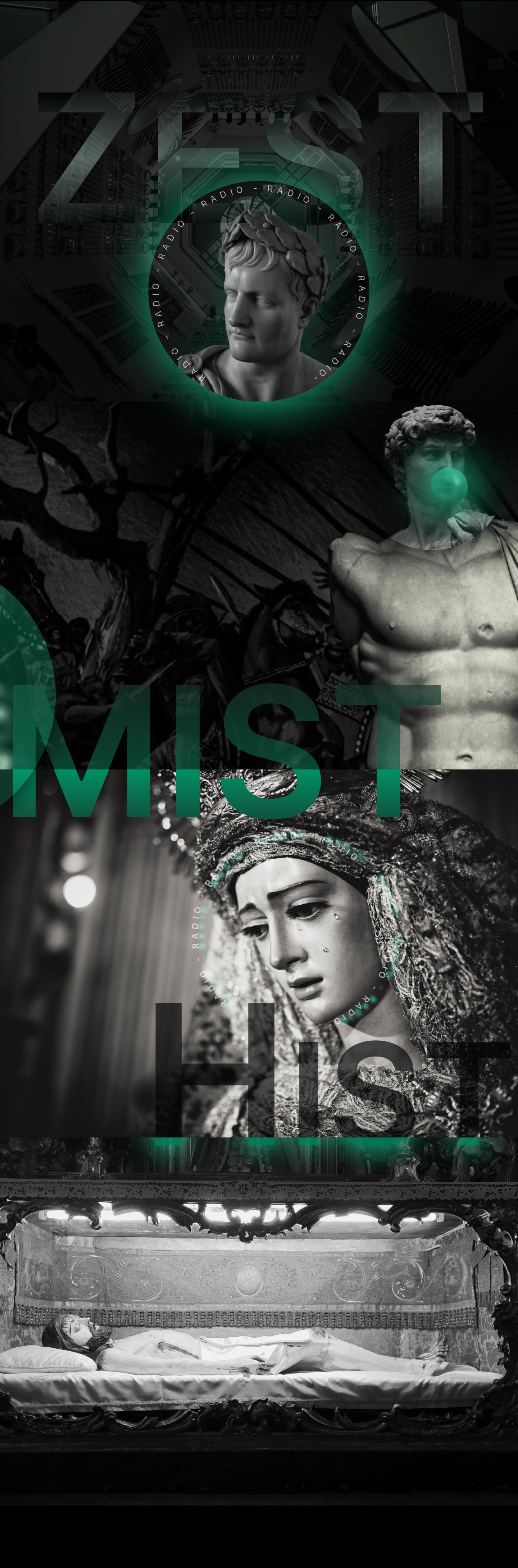 ZEST Radio. graphic design ui