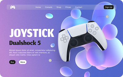 Gaming device landing page colors design graphic design illustration typography ui ux