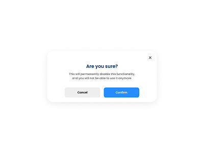 Confirmation Popup - Ui confirmation minimalism popup ui ux