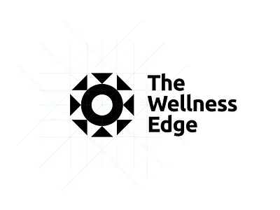 The Wellness Edge abstract branding graphic design illustration logo mcdaid pa vector