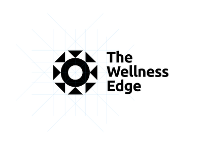 The Wellness Edge abstract branding graphic design illustration logo mcdaid pa vector