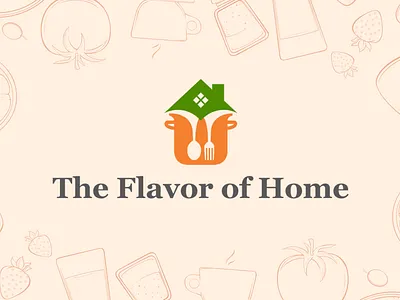 The Flavor of Home branding graphic design logo