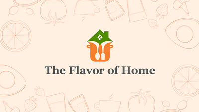 The Flavor of Home branding graphic design logo