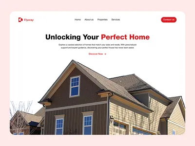 Flyway - Real Estate Landing Page agent apartment architecture building business graphic design home house properties property real estate realestate ui ux web design