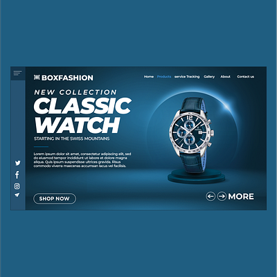 Classic Watch UI 3d branding designer graphic design logo ui webdesign