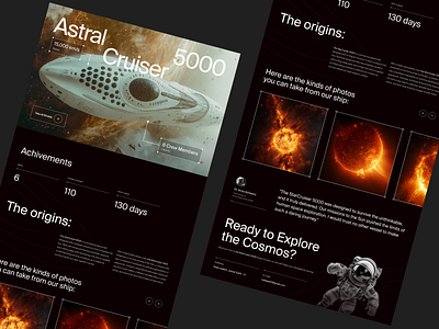 Space Ship Design animation design ui ux web web design website