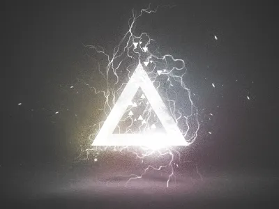 Triangle abstract brushes cmyk drop shadow glow light lightning noise paint photoshop splatter texture triangle