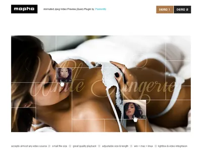 Mopho - Animated Jpeg Video Preview jQuery Plugin animated jpeg image effects jquery plugin rollover