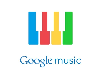 Google Music rebrand - white version branding google google music logo music rebrand