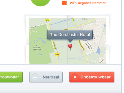 Map buttons user interface web