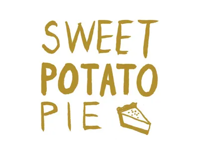 Sweet Potato Pie food hand done type holidays sweet potato pie