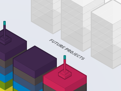 Future Projects infographic isometric