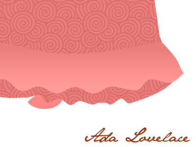 Ada Lovelace vector illo.