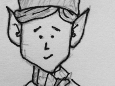 Elven, not Alvin christmas elf sketches