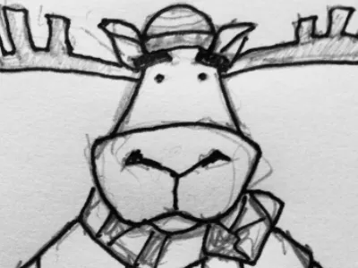 Chrima christmas reindeer sketches