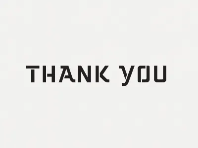 thank you identity lettering logo type