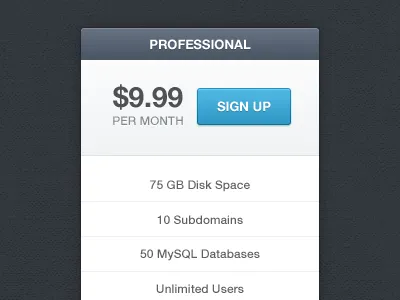 Pricing Table envato graphicriver pricing table
