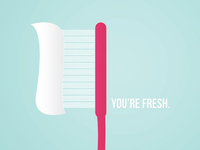 Dental brush dental design fresh gradient poster tooth toothbrush toothpaste vector youre