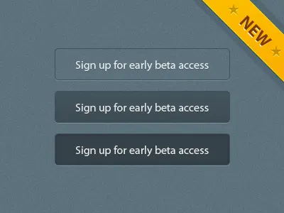 Sign up for early beta access active app button hover interface new ui