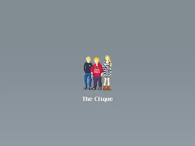 The Clique alpha beta blonde jackwills pixelart posh rah ugg
