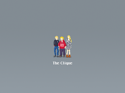 The Clique alpha beta blonde jackwills pixelart posh rah ugg