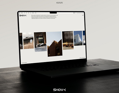 SHOVK Studio - Homepage animation architecture design ui web web design