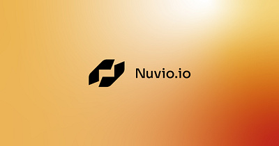 Minimalist Futurism inspired logo for Nuvio.io Startup minimalistic logo for start up n lettermark start up logo