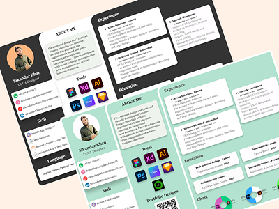 Resume UX/UI Designer 2025 resumes adobexd animation branding design designs figma graphic design illustration modernresume resume trending designs ui