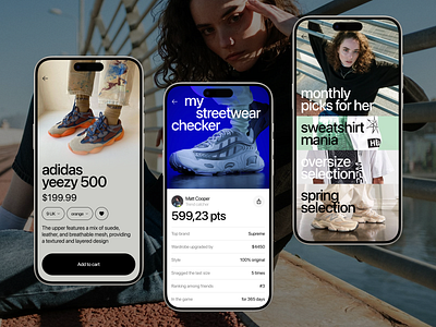 Streetwear Community Ecommerce App app design application clothing design fashion graphic design interaction design interface mobile mobile app mobile application mobile design mobile ui mobile ux product design streetwear ui user experience user interface ux