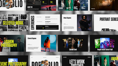 Portfolio Design - PowerPoint Templates canva templates design templates personal branding portfolio portfolio design portfolio templates powerpoint templates