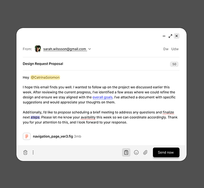 Email Figma UI Web Design design email figma product design site subject ui web