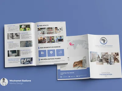 Brochure AGE (Africa Global Engineering) branding brochure design design graphic graphique design motion graphics plaquette plaquette de présentation