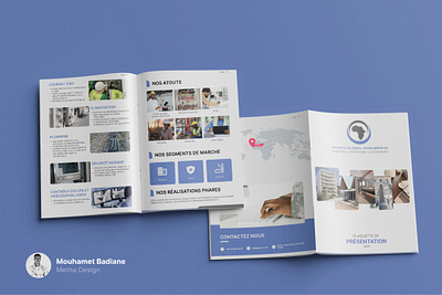 Brochure AGE (Africa Global Engineering) branding brochure design design graphic graphique design motion graphics plaquette plaquette de présentation