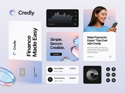 Branding for Fintech - Credly brand guidelines brand identity branding design graphic design graphicdesign logo designer logo ui logotype marketing packaging smm startup logo visual identity web marketing