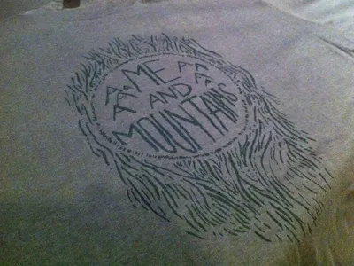 Me & Mountains T-Shirt! illustration music print screen tshirt