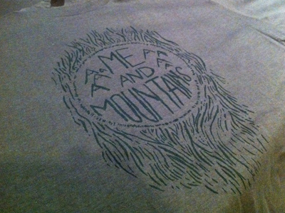 Me & Mountains T-Shirt! illustration music print screen tshirt
