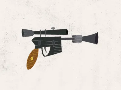 Epic Armory: Weapon 01 blaster epicarmory greedo killer gun han shot first han solo illustration pistol star wars weapon