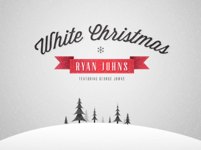 White Christmas banner christmas holidays snow trees