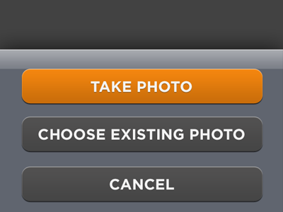 Top Chef Judges' Table: Alert Bar Buttons alert bar button iphone mobile ui