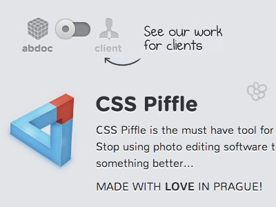 abdoc.net is now online! css3 html5 piffle portfolio switcher ui