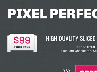 Pixel Perfect pt. II button caps html linen pink psd ribbon texture ui web