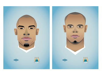 Manchester City portraits football illustration manchester city mcfc portrait poster vector