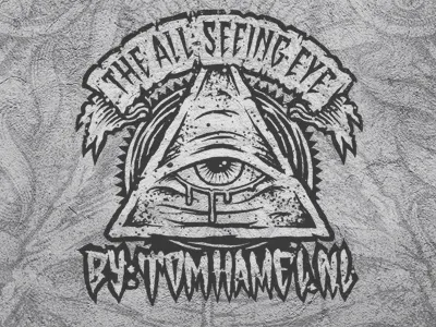 The All Seeing Logo freehand logo shameless promo