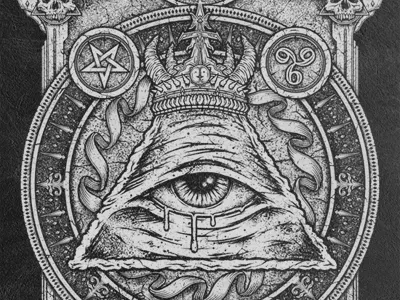 The All Seeing Eye apparel brutal illustration merchandise screenprint