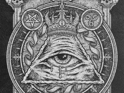 The All Seeing Eye apparel brutal illustration merchandise screenprint